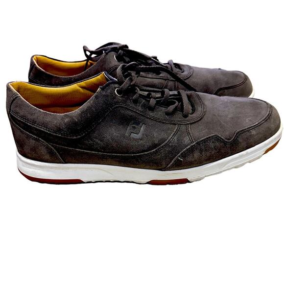 Foot joy men’s suede dark gray casual golf shoe size 11 lace up. 54513 - Picture 1 of 9